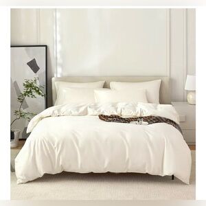 NEW Duvet Cover Set Queen Size 100% Egyptian Cotton 1600 TC Super Soft 90''x90''